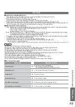 Preview for 49 page of Panasonic Viera TH-42PZ800E Operating Instructions Manual