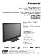 Preview for 1 page of Panasonic VIERA TH-42PZ800U Manual De Instrucciones