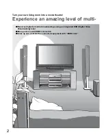 Preview for 2 page of Panasonic Viera TH-42PZ80A Operating Instructions Manual