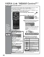 Preview for 40 page of Panasonic Viera TH-42PZ80A Operating Instructions Manual