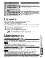 Preview for 49 page of Panasonic Viera TH-42PZ80A Operating Instructions Manual