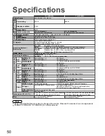 Preview for 50 page of Panasonic Viera TH-42PZ80A Operating Instructions Manual