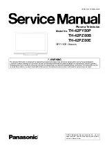 Preview for 1 page of Panasonic Viera TH-42PZ80B Service Manual