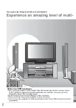 Предварительный просмотр 2 страницы Panasonic Viera TH-42PZ80E Operating Instructions Manual