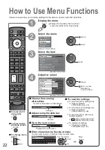 Предварительный просмотр 22 страницы Panasonic Viera TH-42PZ80E Operating Instructions Manual