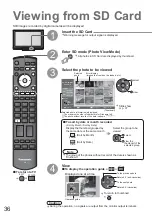 Предварительный просмотр 36 страницы Panasonic Viera TH-42PZ80E Operating Instructions Manual