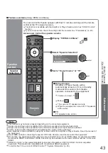 Предварительный просмотр 43 страницы Panasonic Viera TH-42PZ80E Operating Instructions Manual