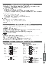 Предварительный просмотр 47 страницы Panasonic Viera TH-42PZ80E Operating Instructions Manual