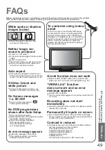 Предварительный просмотр 49 страницы Panasonic Viera TH-42PZ80E Operating Instructions Manual