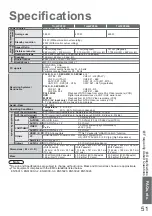 Предварительный просмотр 51 страницы Panasonic Viera TH-42PZ80E Operating Instructions Manual