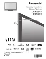 Panasonic Viera TH-42PZ81B Operating Instructions Manual предпросмотр