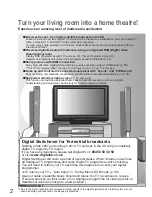 Preview for 2 page of Panasonic Viera TH-42PZ81B Operating Instructions Manual