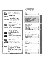 Preview for 3 page of Panasonic Viera TH-42PZ81B Operating Instructions Manual