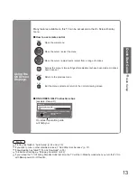 Preview for 13 page of Panasonic Viera TH-42PZ81B Operating Instructions Manual