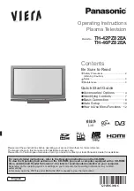 Panasonic VIERA TH-42PZ82EA Operating Instructions Manual preview