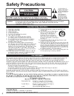 Preview for 4 page of Panasonic Viera TH-42PZ85 Quick Start Manual