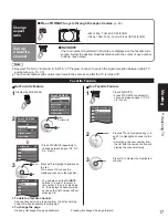 Preview for 17 page of Panasonic Viera TH-42PZ85 Quick Start Manual