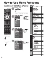 Preview for 24 page of Panasonic Viera TH-42PZ85 Quick Start Manual