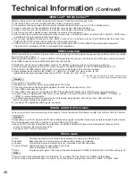 Preview for 48 page of Panasonic Viera TH-42PZ85 Quick Start Manual