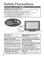 Preview for 4 page of Panasonic Viera TH-42PZ850AZ Operating Instructions Manual