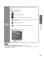 Preview for 13 page of Panasonic Viera TH-42PZ850AZ Operating Instructions Manual