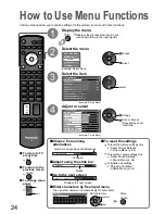 Предварительный просмотр 24 страницы Panasonic Viera TH-42PZ850AZ Operating Instructions Manual