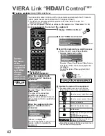 Preview for 42 page of Panasonic Viera TH-42PZ850AZ Operating Instructions Manual