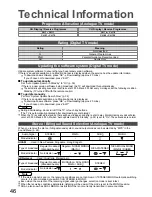 Preview for 46 page of Panasonic Viera TH-42PZ850AZ Operating Instructions Manual