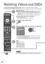 Preview for 20 page of Panasonic Viera TH-42PZ85EA Operating Instructions Manual