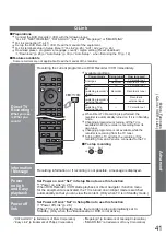 Предварительный просмотр 41 страницы Panasonic Viera TH-42PZ85EA Operating Instructions Manual