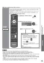 Предварительный просмотр 45 страницы Panasonic Viera TH-42PZ85EA Operating Instructions Manual