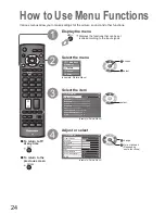 Preview for 24 page of Panasonic Viera TH-42PZ8B Operating Instructions Manual