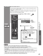 Preview for 47 page of Panasonic Viera TH-42PZ8B Operating Instructions Manual