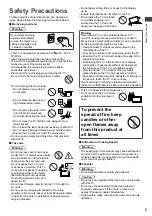 Предварительный просмотр 3 страницы Panasonic VIERA TH-43D410Z Operating Instructions Manual