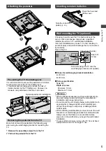 Предварительный просмотр 5 страницы Panasonic VIERA TH-43D410Z Operating Instructions Manual