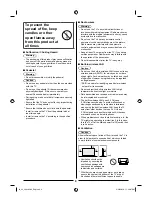 Preview for 4 page of Panasonic VIERA TH-43DS630H Operating Instructions Manual