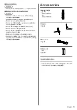 Preview for 5 page of Panasonic Viera TH-43ES630H Operating Instructions Manual