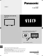 Panasonic Viera TH-43EX600H Operating Instructions Manual предпросмотр