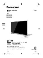 Panasonic Viera TH-43FX600H Operating Instructions Manual предпросмотр