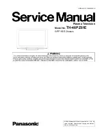 Panasonic Viera TH-46PZ81E Service Manual preview