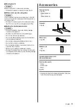 Предварительный просмотр 5 страницы Panasonic VIERA TH-49EX600A Operating Instructions Manual