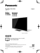 Preview for 1 page of Panasonic Viera TH-49FX800Z Operating Instructions Manual