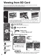 Preview for 22 page of Panasonic Viera TH-50PE700 Operating Instructions Manual