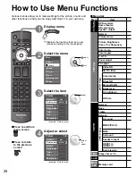 Preview for 28 page of Panasonic Viera TH-50PE700 Operating Instructions Manual