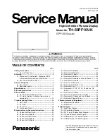 Panasonic Viera TH-50PF10UK Service Manual предпросмотр