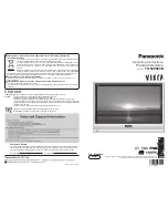 Panasonic Viera TH-50PX60B Operating Instructions Manual предпросмотр