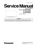 Panasonic Viera TH-50PZ800B Service Manual preview