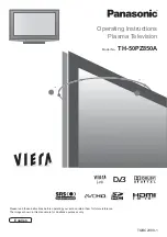 Panasonic VIERA TH-50PZ850A Operating Instructions Manual preview