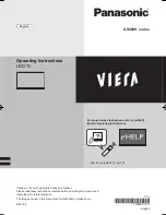 Preview for 1 page of Panasonic VIERA TH-55AS800H Operating Instructions Manual