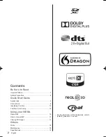 Предварительный просмотр 2 страницы Panasonic VIERA TH-55AS800H Operating Instructions Manual